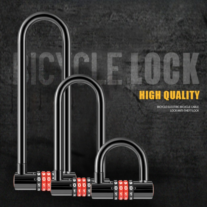 U Lock Heavy Duty - Candado en U Extendido de 185mm/173mm/50mm,
