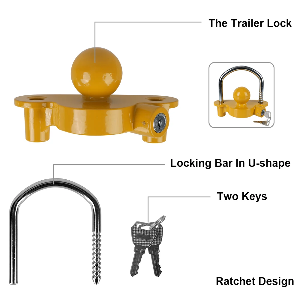 Acoplador de remolque antirrob - U Lock Heavy Duty reseña y precio