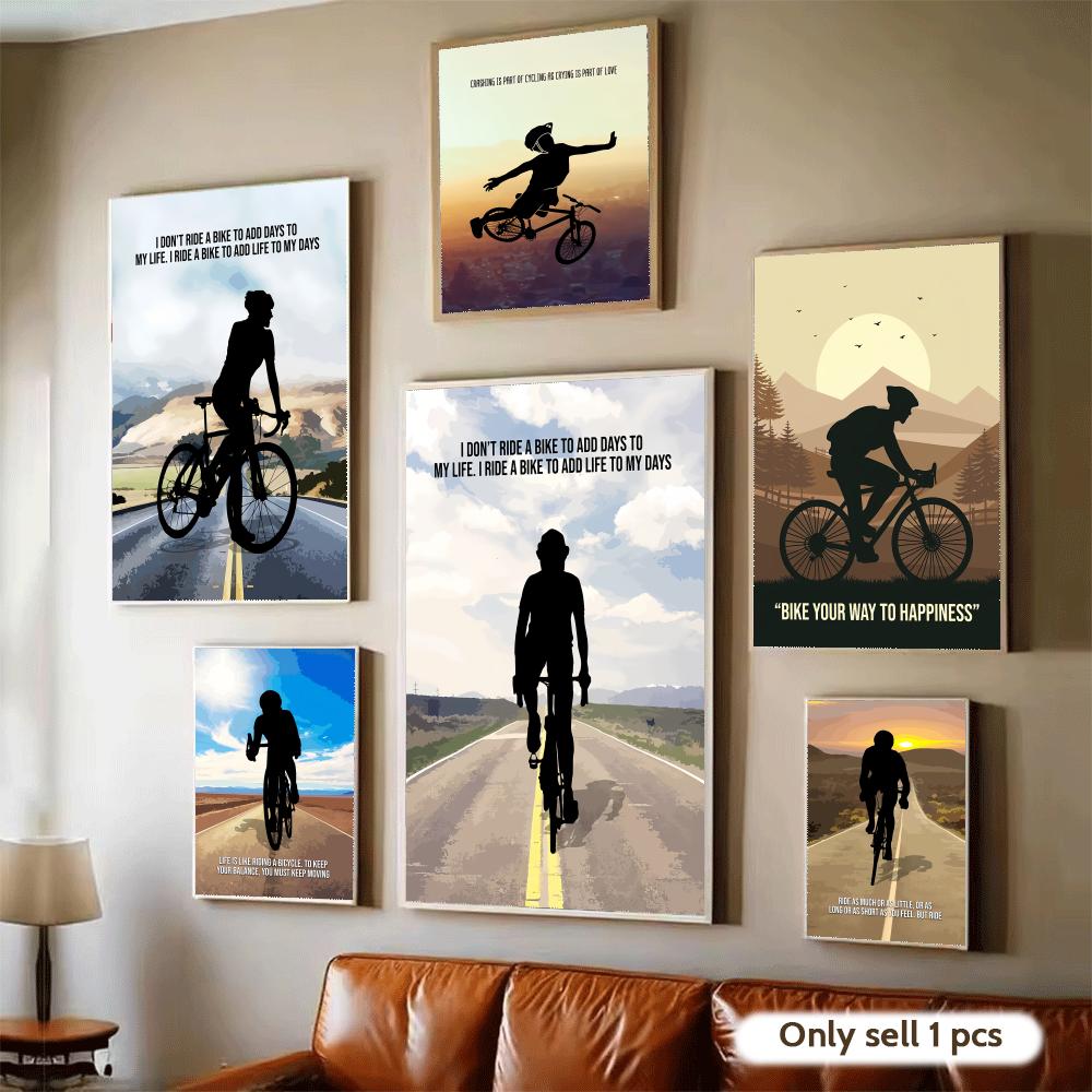 Póster Artístico con Frase Mot - Cycling Quote reseña y precio