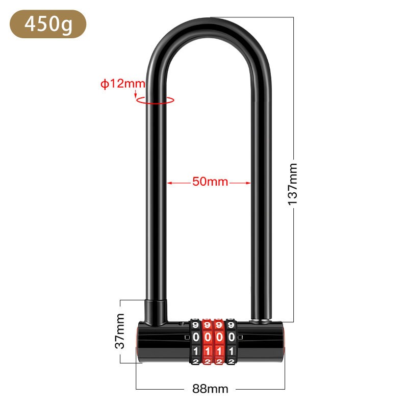 Cerradura de combinación antir - U Lock Heavy Duty reseña y precio